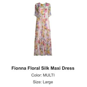 Johnny Was silk dress size L, worn once